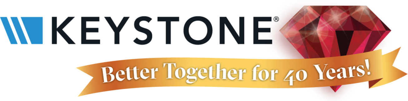 Keystone 40th anniversary logo
